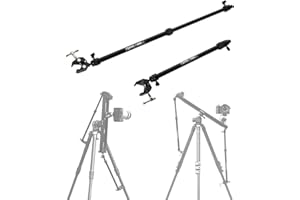 TOPRIG Accsoon Camera Slider Support Arm (2 Pack) with C Clamps&Extendable Arms, Adjustable Tripod stabilizer Support Rods, Aluminum Alloy Tripod Stability Arm for Motorized Camera Slider Stable Shooting