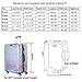 GigabitBest Suitcase Covers for Luggage – TSA Approved Clear PVC Luggage Protector Cover, Thick Transparent Waterproof Sleeve with Large Velcro, Fits 23