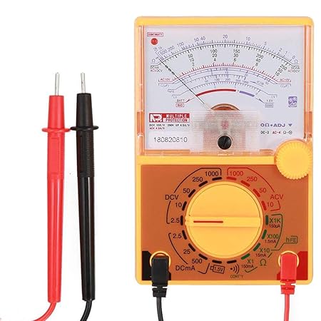 Zexa Multimetro AC/DC Voltmetro Meccanico Amperometro Tensione di ...