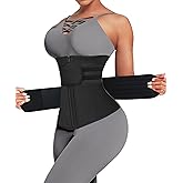 Lover-Beauty Waist Trainer for Women Belly Fat Workout Waist-Trainer Double Belts Neoprene Corset Waist Cincher Trimmer