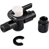 SeDeplacer R172060 Control Valve 1/4" NPT Thread,Prevent Valve Leakage | Fit for Model 300 302 300-19 &amp; 300-29 Automatic Chlorine/Bromine Pool &amp; Spa Feeder,Clear Graduated Flow Adjustment Dial