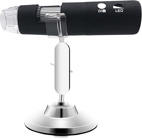 Amazon デジタル顕微鏡 Wi Fi 50倍 1000倍 8ledライト内蔵 生物顕微鏡 マイクロスコープ Monja 拡大鏡 子供 小学生 学習用 生物観察 細かい部品チェック実験に コンパクト携帯型 日本語説明書付き Pc スマホ対応 1年間製品保証付き 50倍 顕微鏡 通販