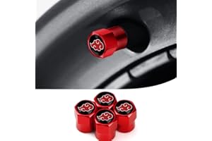 BEBOYS Anime Tire Valve Caps Car Valve Stem Caps 4Pcs Car Tire Caps for Cars, SUVs, Bike, Trucks and Motorcycles for Anime Car Accessories (Fit Uchiha Red)