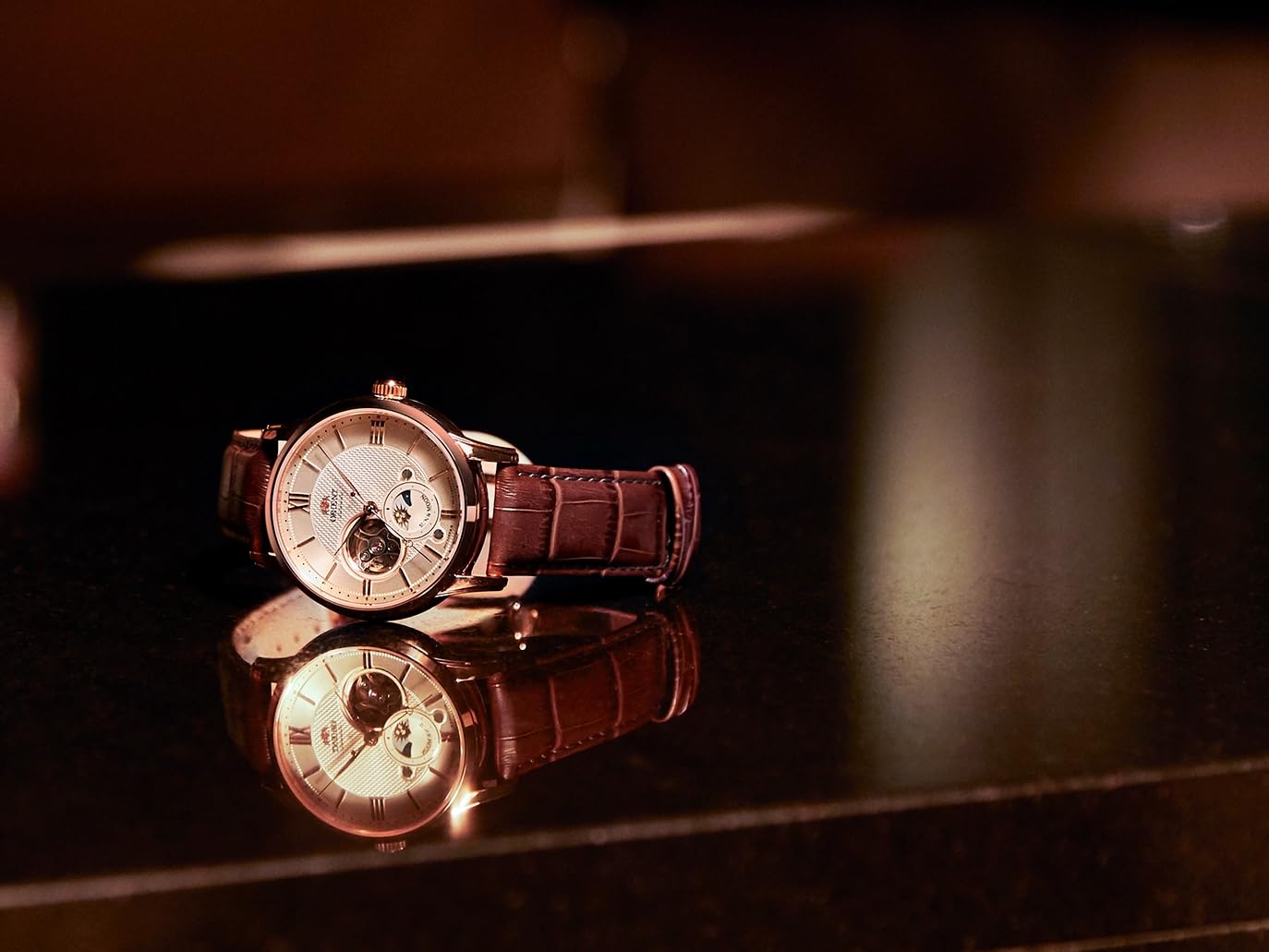 ORIENT SUN&MOON自動巻き腕時計メーカー保証付RN-AK0001S