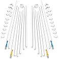 Yecaye 250" Cable Concealer, 16 Pack Cord Hider Wall Cable Management System, Paintable PVC Wire Cover Raceway Kit for a Powe
