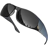 grinderPUNCH Polarized Super Dark Sunglasses Category 4 Extra Dark Blackout Lenses for Sensitive Eyes Light Sensitivity