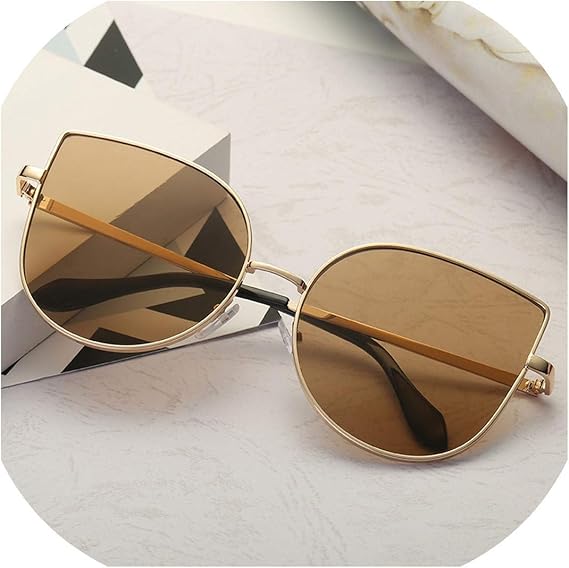 Amazon ファッションキャットアイ高級女性サングラス19ブランドデザイナーツインビームミラー女性サングラスヴィンテージ C7 Kiik シューズ バッグ