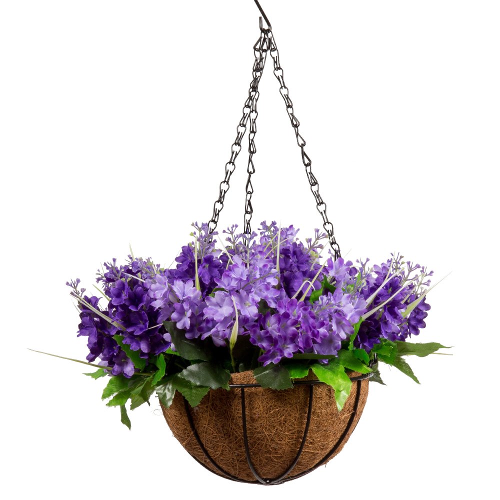 Mixiflor Lavender Artificial Hanging Flowers, Artificial Hanging