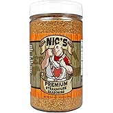 Nic's Premium Steakhouse Seasoning Beef Steak and Prime Rib Rub Savory Herbs Non GMO MSG & Gluten Free 16.9 Ounce Bottle