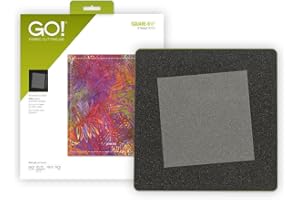 AccuQuilt Go Fabric Cutting Dies, Square 6-1/2-Inch, Quilt Block A
