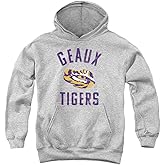 Louisiana State University LSU Official Tigers Logo Youth Kids Boy/Girls Pull-Over Hoodie Sweatshirt