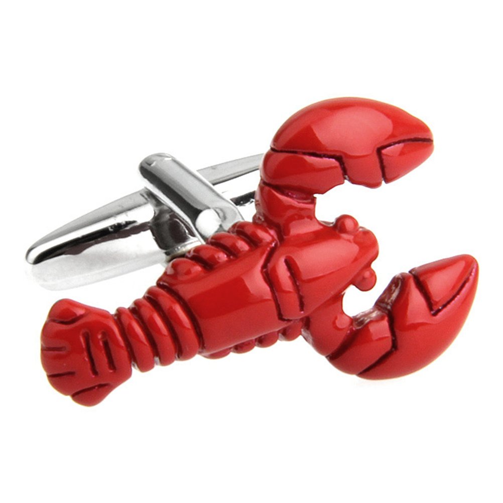 Lobster Cufflink Seafood Creature Sea Marine Life Red Fish