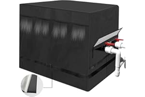 TISCOVER Pool Heater Cover for Hayward,1200D double layer fabric Pool Heater Cover for Outside Units Pool Heater Winter Cover Waterproof Pool Pump Covers Pool Pump Equipment Cover 40" L X 34" W X31 H