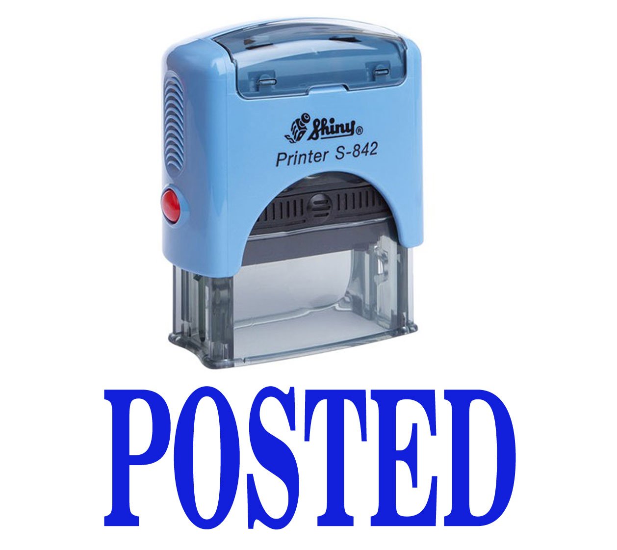 Printtoo Posted Self Inking Rubber Stamp Custom Shiny Office Stationary Stamp