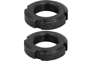 Ruilogod 2pcs M25 x 1.5mm Pitch Metric Thread Steel Left Hand Bearing Lock Nut