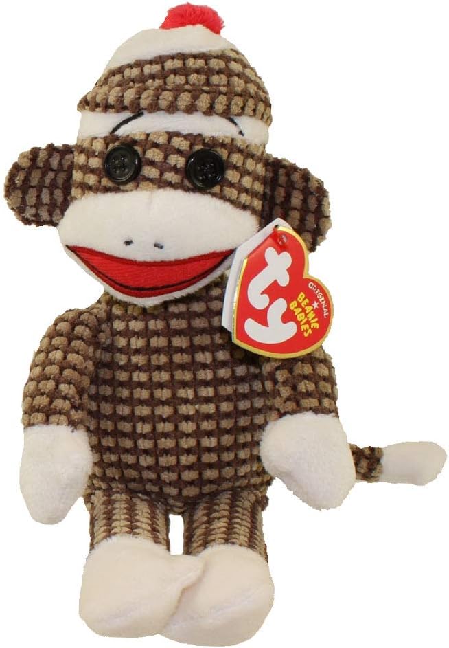 sock monkey beanie baby