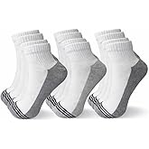 VALUE PACK Men’s Cotton Ankle Socks, 6 Pairs, Black White Grey, Size 7–12, 85% Cotton, Everyday Casual Sports Work