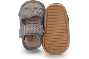 LAFEGEN Baby Boys Girls Summer Sandals Non Slip Soft Sole Outdoor Infant Toddler First Walker Crib Shoes (0-18Months)