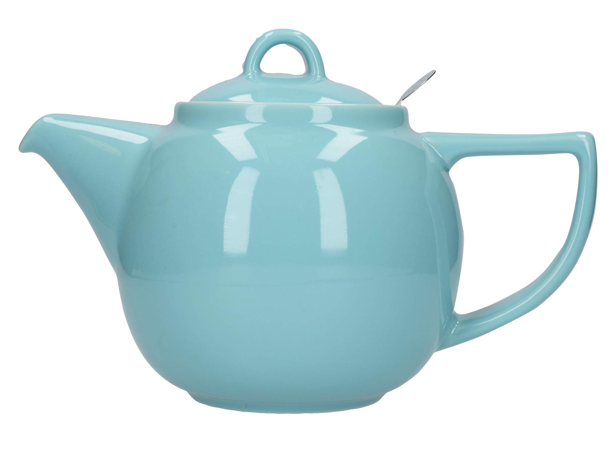 London Pottery Geo Filter Infuser Teapot, Ceramic, Aqua, 4 Cup (1.1 Litre) โ image 1