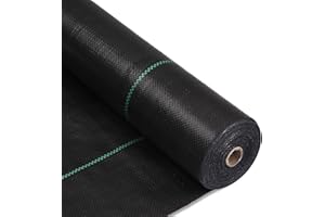 MLZPU 3ftx300ft Weed Barrier Landscape Fabric Heavy Duty, Weed Gardening Ground Cover Mat, Weed Control Garden Cloth, Woven Geotextile Fabric for Underlayment, Commercial Driveway Fabric, Black