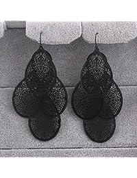 Grace Jun - Pendientes largos con forma de lágrima para novia