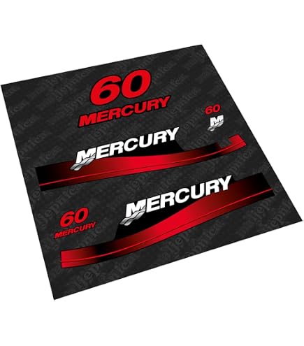 CALCOMANÍAS DE REPUESTO DE CUBIERTA TRASERA Motor Barco MERCURY