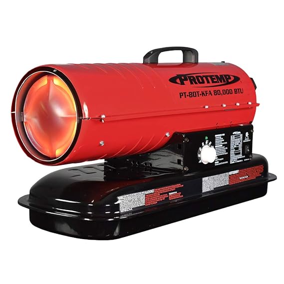 ProTemp 80,000 BTU Kerosene/Diesel Forced Air Torpedo