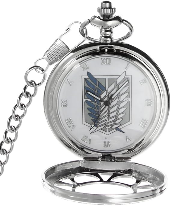Amazon Co Jp Shingeki No Kyojin Attack On Titan Collectible Anime Pocket White Watch Wrist Watches