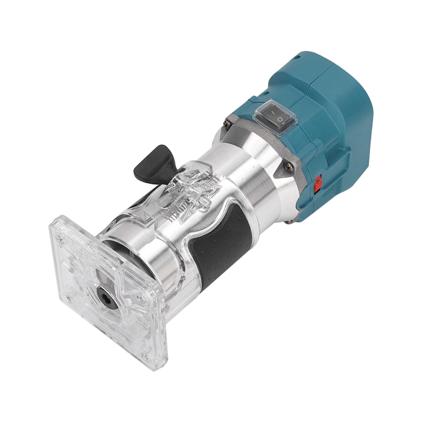 Cordless Wood Router, Brushless Wood Trimming Machine Router 10000-30000RPM Safe 6 Gears with Dust Cover for Home Decoration