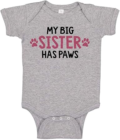 my big sister has paws onesie