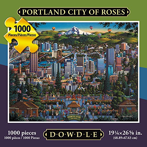 Jigsaw Puzzle - Portland "City of Roses" 1000 Pc By Dowdle Folk Art