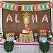 LUOEM Hawaiian Balloons Aloha Mylar Ballon Hawaii Luau Partydekorationen Sommer Tropischen Party Favors Supplies(Aloha Balloons)