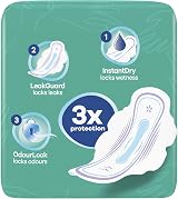 Always Ultra Normal Plus Sanitary Towels Size 1 Wings 13 Pack view 5