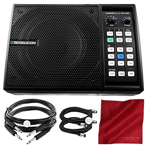 TC-Helicon Voicesolo FX150 Compact Personal PA and XLR Cable and Basic Bundle - Thumbnail 5