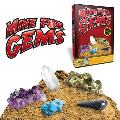 Mine for Gems Science Kit - Dig Up 10 Brilliant Gemstones by Discover with Dr. Cool