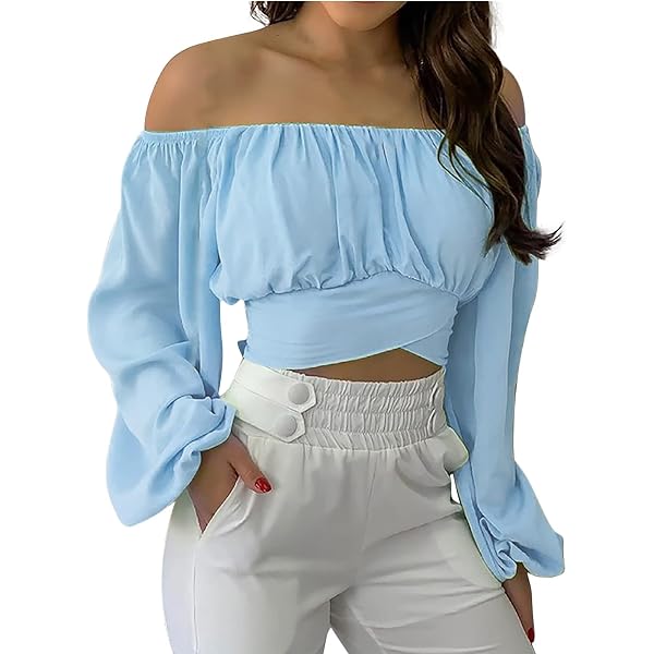 ruched peasant top