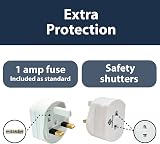 Pipestation European to UK Toothbrush Shaver Adapter Plug UK 2pin to 3pin view 6