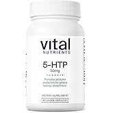 Vital Nutrients 5-HTP 50mg (5-hydroxytryptophan) - Vegan Serotonin Support Supplement* - Sleep and Stress Support - 5HTP and Vitamin B6 - Gluten, Dairy, Soy Free - Non-GMO - 60 Capsules