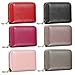 SANHOO Genuine Leather Card Holder Wallet Small Purse For Women & Men
