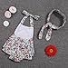 Kidlove Baby Girls Floral Ruffle Romper Dresses Summer Clothing with Headband