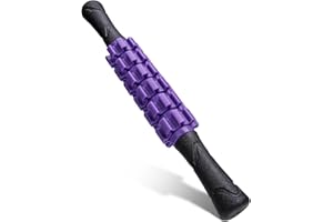 AUSEJOPEAC Muscle Roller Stick Massager for Leg & Body, Lymphatic Body Roller Liposuction Massager Stick Relief Sore Muscle Tightness for Athletes, Yoga, Physical Therapy Liposuction