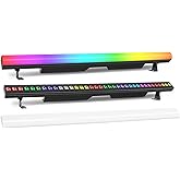 ENDYSHOW LED Stage Wash Light Bar,120W 40" LED Stage Pixel Light Bar,36 RGBW LED Stage Wash Lights with Detachable Cover DMX512 Sound Activated Uplight for Club Wedding Party Gig Band Lighting 1Pack