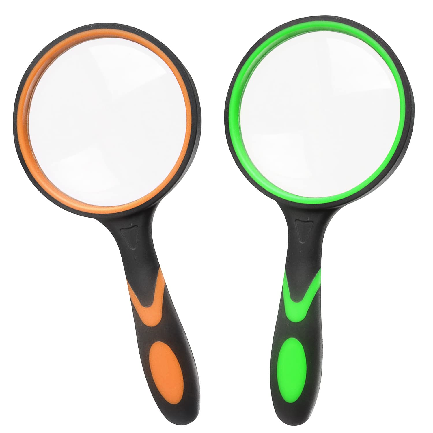 Unvtap 2Pack 10X Kids Handheld Magnifying Glass for Reading, Inspection, Hobbies & Crafts