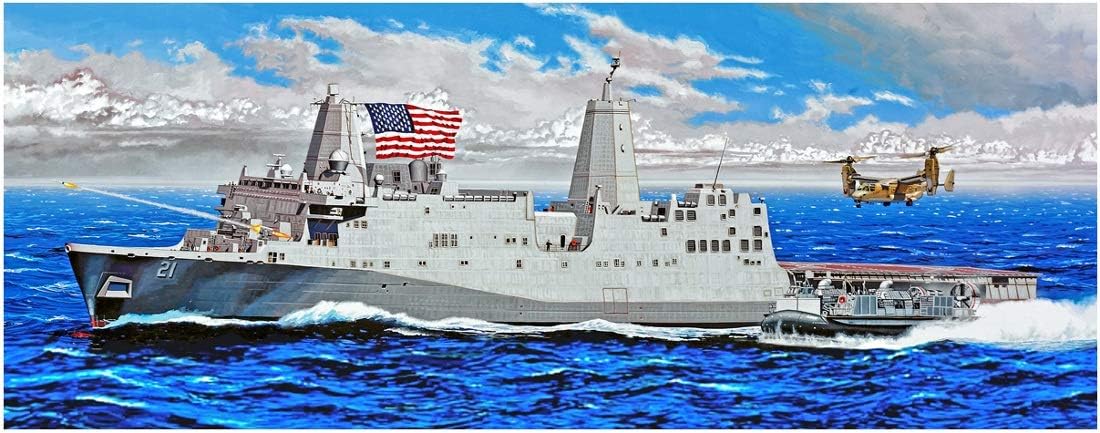 Trumpeter TRU05616 1/350 LPD-21 USS New York Plastic Model kit, Multi color, Multicolor, Small