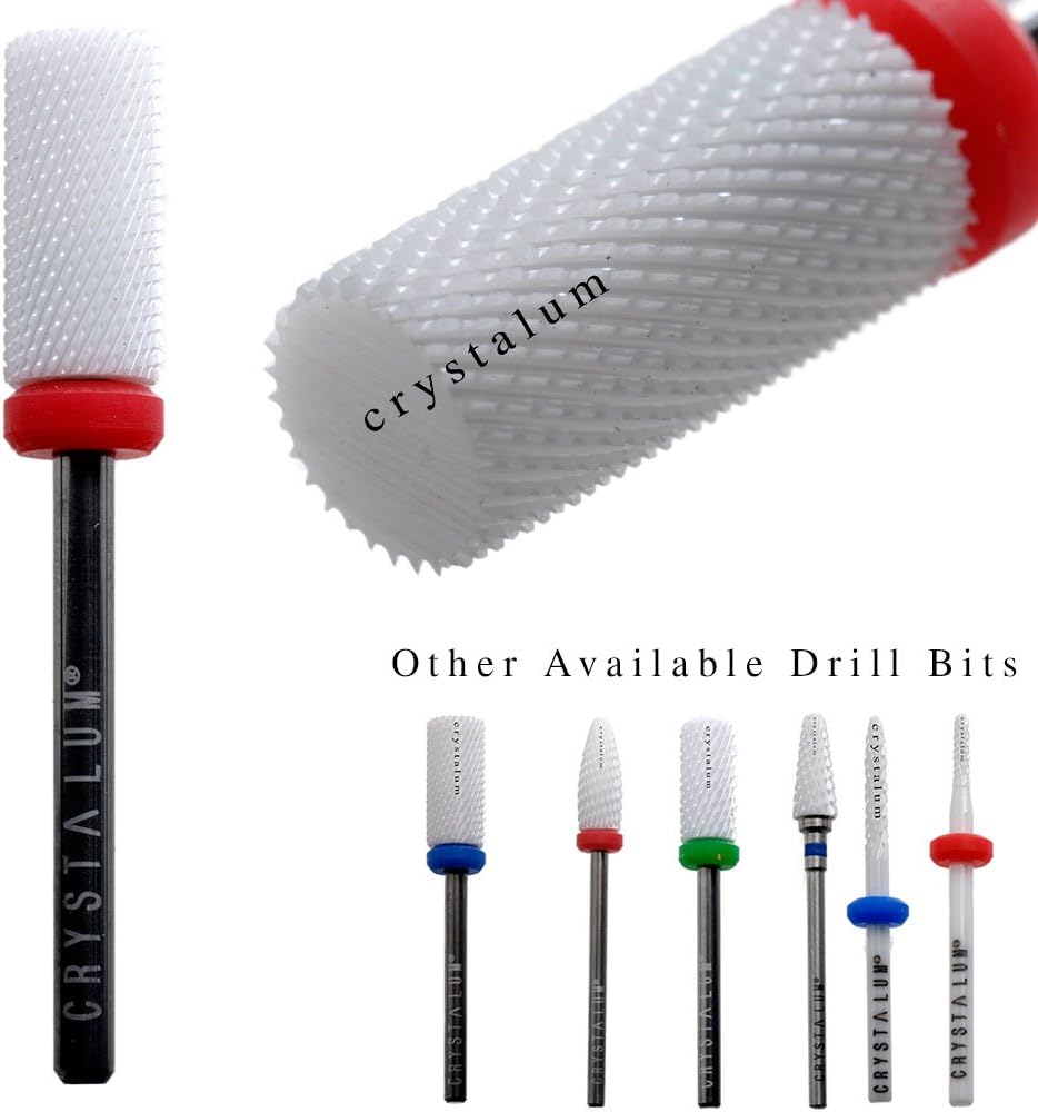 Ceramic Nail Drill Bit Large Barrel Electric Rotary Nail Art File CRYSTALUM (Fine)