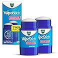Vicks VapoStick, Solid Balm, No Mess, Soothing Non-Medicated Vicks Vapors, Easy-To-Use No-Touch Applicator, Quick Dry, Lightweight Skin Feel, 1.25oz x 2