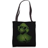Binary Code Duck Cybersecurity Programming Coding Tote Bag