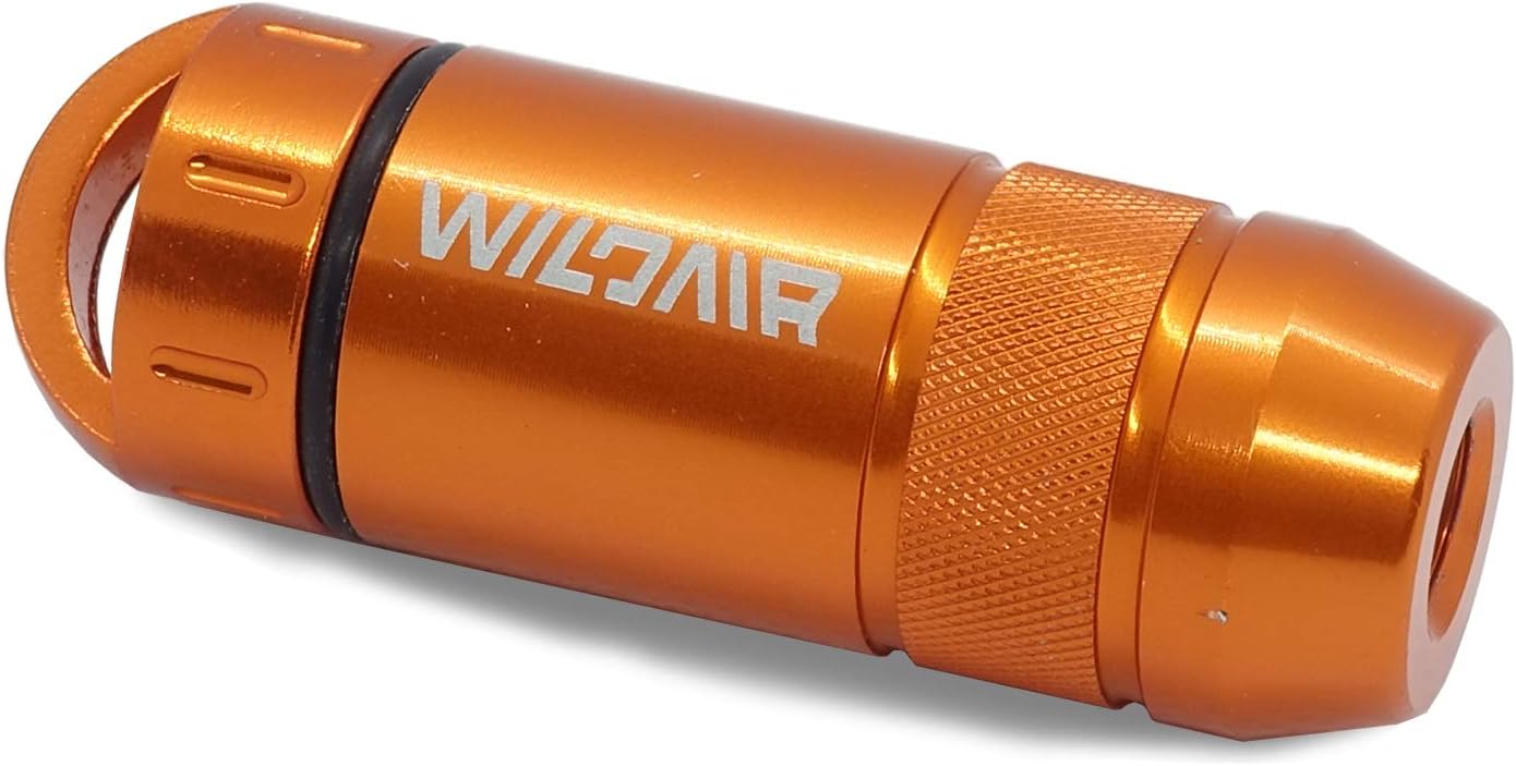 WILDAIR Ferrocerium Ferro Rod Fire Starter with Flint Striker Storage Capsule Fire Paracord Magnesium Bushcraft Flint and Steel Fire Starter Emergency Survival Kits (Orange): Sports & Outdoors