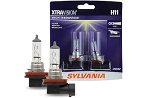 SYLVANIA - H11 XtraVision - High Performance Halogen Headlight Bulb, High Beam, Low Beam and Fog Replacement Bulb (Contains 2 Bulbs)