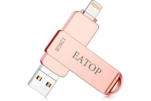 EATOP Flash Drives 128GB Intended for iPhone 15, Memory Stick Storage for Photos and Videos, USB External Memory Storage Flash Drive Compatible with iPhone iPad Android and Computers (Rose Gold)